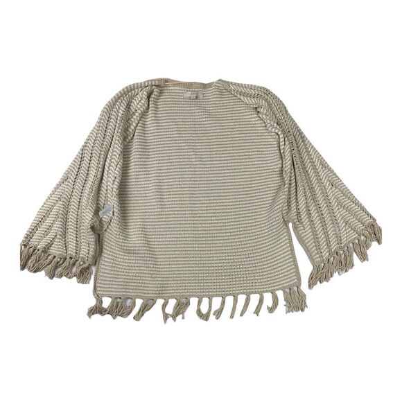 Loft Sweater Vest Womens Small Brown Crocheted Open Fringed‎ Boho Cottagecore - Picture 5 of 9